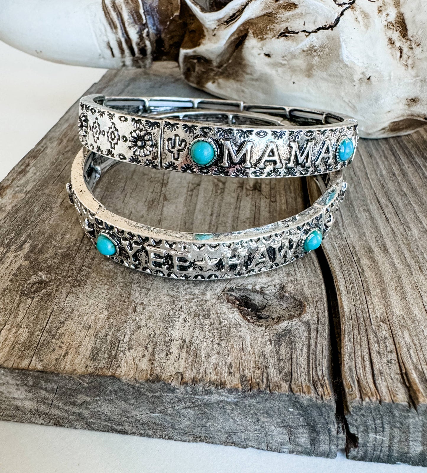 Western Stretch Stackable Bracelet - Mama | Yeehaw
